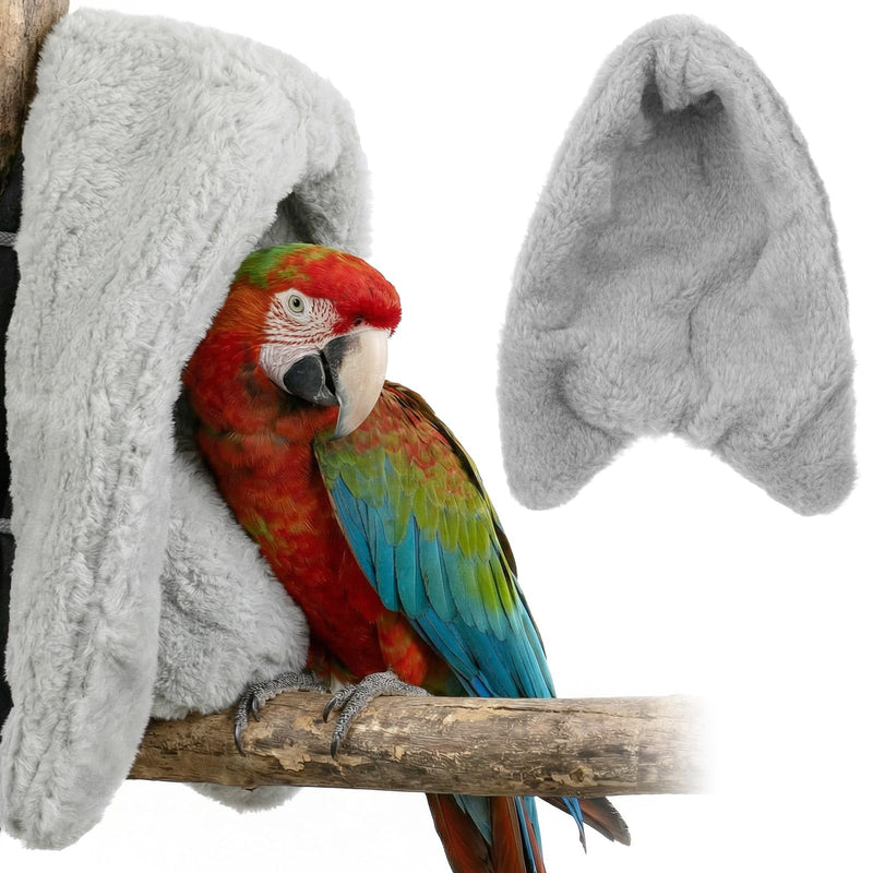 Xyembu Comfort Corner Fleece Bird Blanket for Cage Cuddle Nest Hanging Warmer Parrot House Cozy Birds Bed Warm Birds Shelter Bed for Cage Hanging Hammock Toy for Greys Parakeet Cockatiel Conure