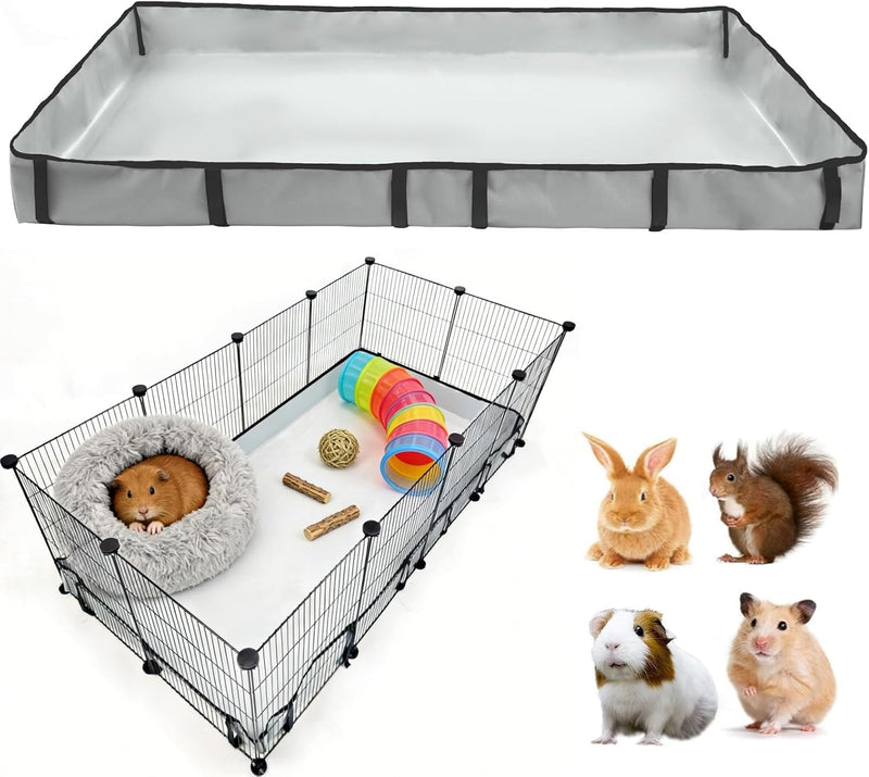 DZWLKJ Guinea Pig Cage Liner Tarp Bottom Waterproof and Washable.Available in 22 Sizes. Base Also for Rabbits, Bunny, Ch