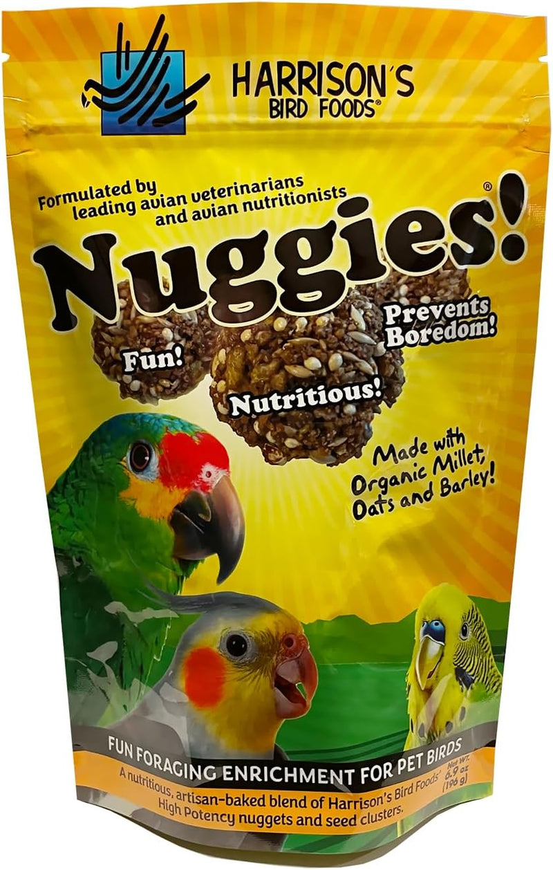 Harrison's Bird Foods Nuggies - Tasty Organic Baked Seed Clusters, 196g
