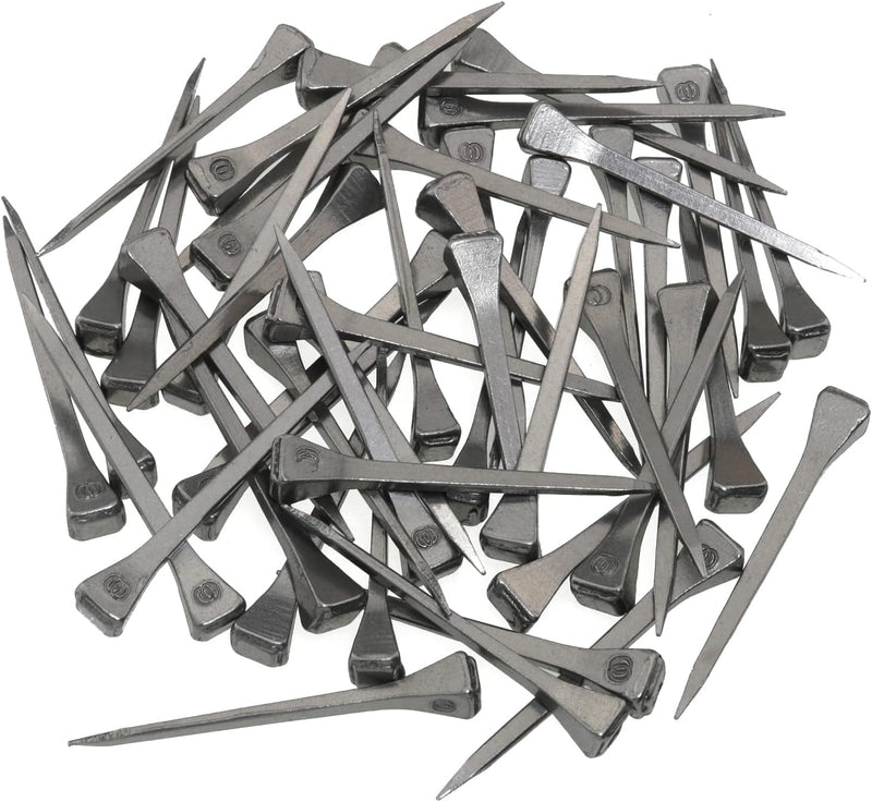 50pcs Horseshoe Nail E5 51mm Cold-Rolled Steel Horseshoe Nails for Horse Raining Harness Repair