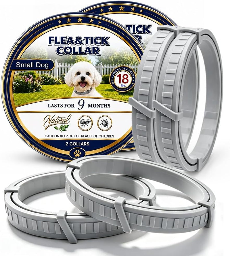 Flea Collar for Dogs, Flea and Tick Collar for Small Dogs, 4 Pcs