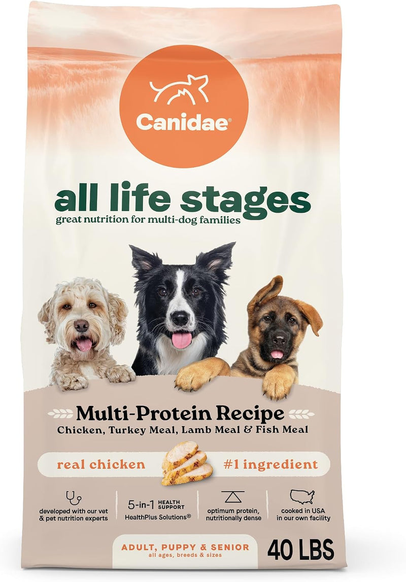 Canidae All Life Stages Multi-Protein, Chicken, Turkey, Lamb & Fish, 40 lb