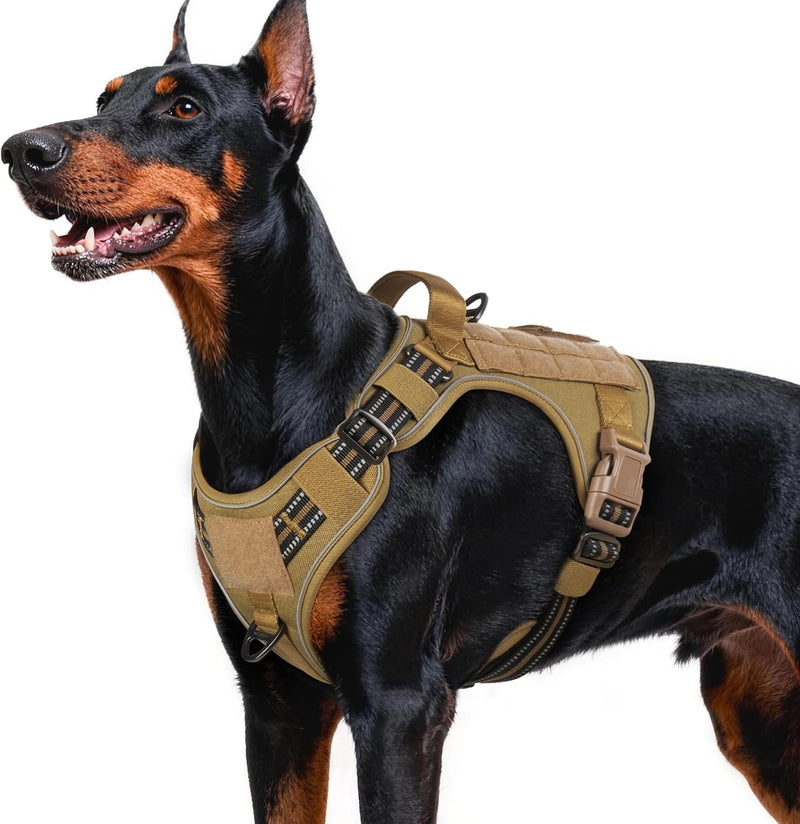 rabbitgoo Tactical Dog Harness for Large Dogs, No Pull Service Pet Vest