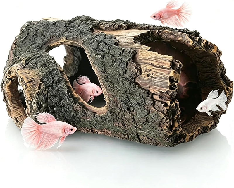 Aquarium Decorations Fish Tank Decor Betta Cave Accessories Ornament for for Fish Shrimp Reptiles to Play Hide Rest Bree