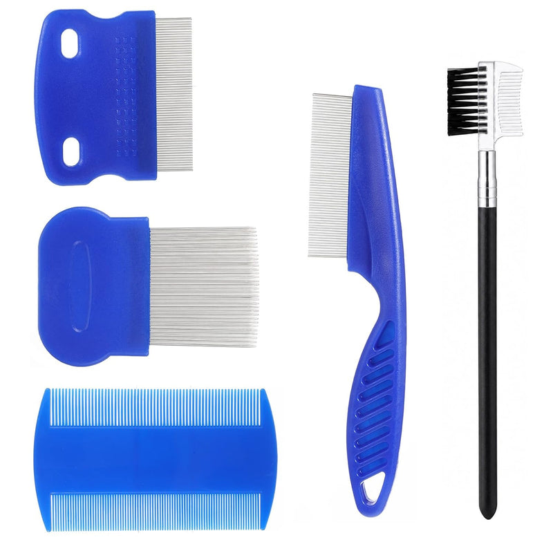5 Pack Cat Flea Brush,Professional Pet Grooming Combs