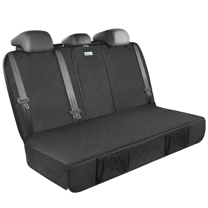 ALLANSING Upgraded 900D Heavy Duty Dog Back Bench Seat Cover, Car Seat Protector, Seatbelt & Armrest Compatible, Waterproof & Non‑Slip for Dogs & Kids, Fits Most Cars, SUVs & Trucks