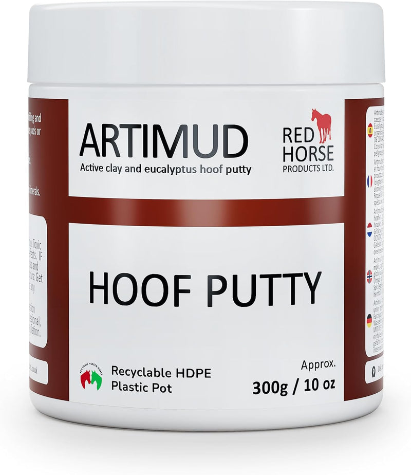 Red Horse Products Artimud 300g - Active Hoof Thrush Putty | Cleanse and Protect Cracks & Crevices | Under Shoe/pad Pack
