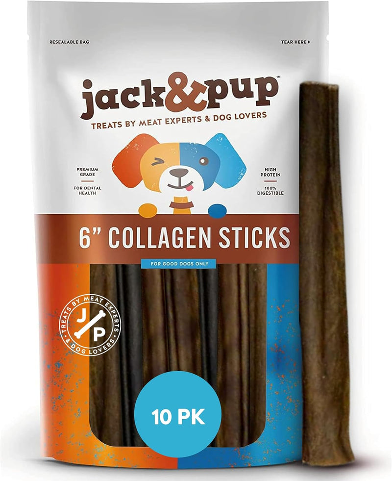 Collagen Sticks For Dogs, Collagen Chews For Dogs, Long Lasting Chew 6 inch