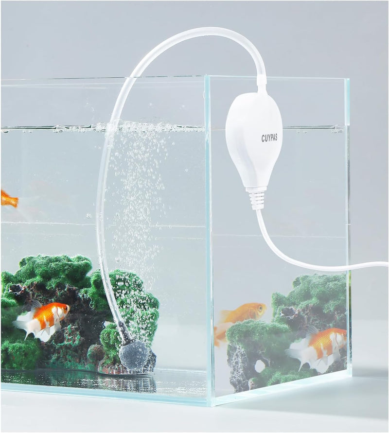 Aquarium Air Pump Mini Fish air Pump Super Quiet Fish Bowl air Pump for Up to 10 Gallon Fish Tank 1.5 Watts 310ml/min