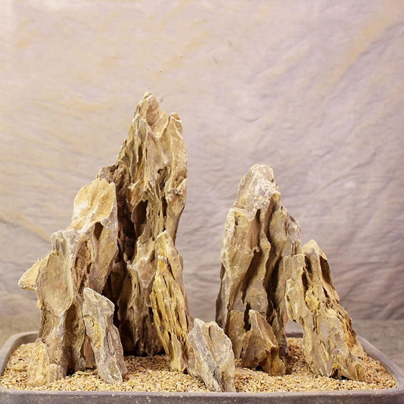 AWXZOM Natural Dragon Rock Carefully Selected Mixed Sizes, Decorative Aquarium Rocks, Aquarium Stones for Fish Tank (4.4