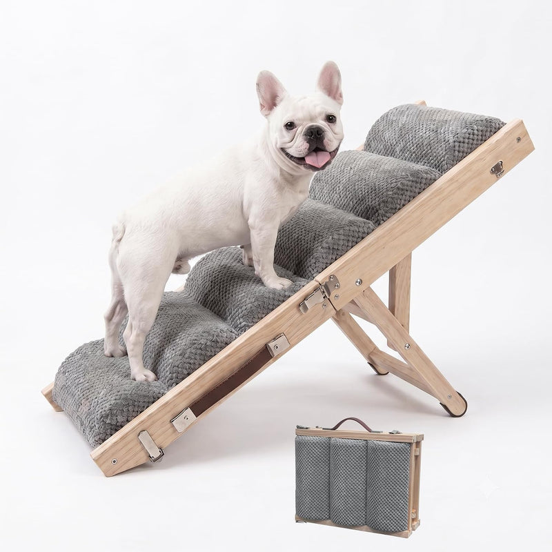 Wood Wavy Folding Small Dog Ramp