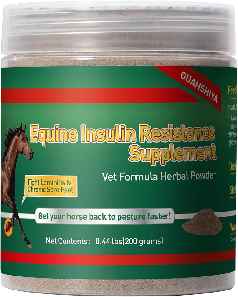 Insulin Resistance Supplement for Horses, Herbal Formulated for High Insulin, Chronic Laminitis, Cushing's Syndrome, Sor