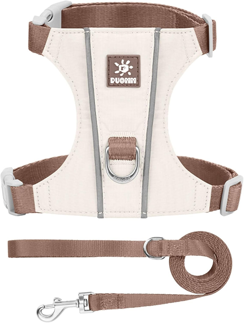 Cat Harness and Leash Set with Reflective Strips, Escape Proof Adjustable Vest, Premium Taffeta Fabric Soft Lightweight,