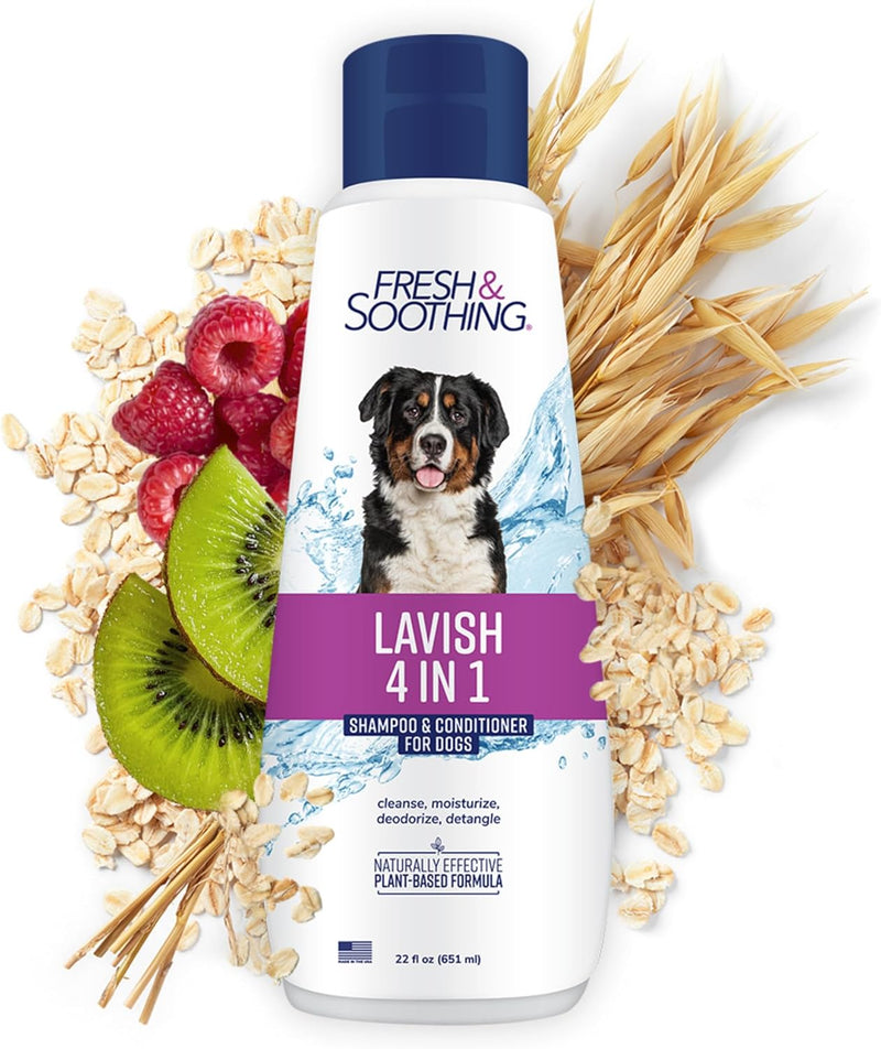 Fresh & Soothing Lavish 4-in-1 Shampoo + Conditioner for Pets, 22oz