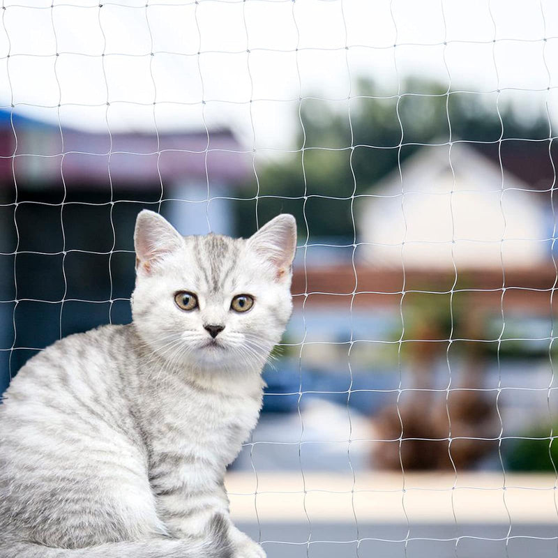 Cat Balcony Net Cat Anti-Fall Fence Net Dog Fence Nets Transparent Nylon Pet Mesh Fence Anti-Fall Netting for Balcony Window Stairs Netting for Balcony Window Stairs(1020ft, 10 * 20ft