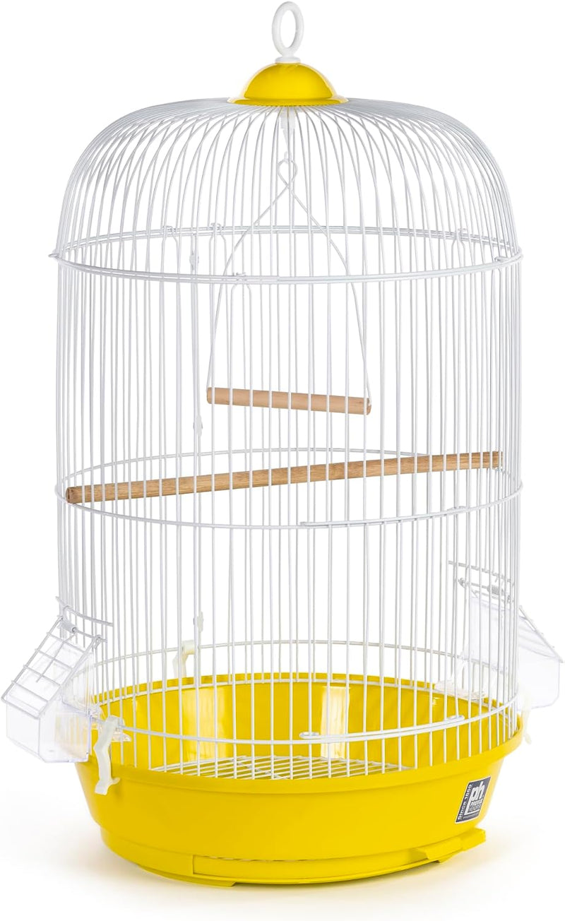 Prevue Pet Products Classic Round Bird Cage - Yellow and White