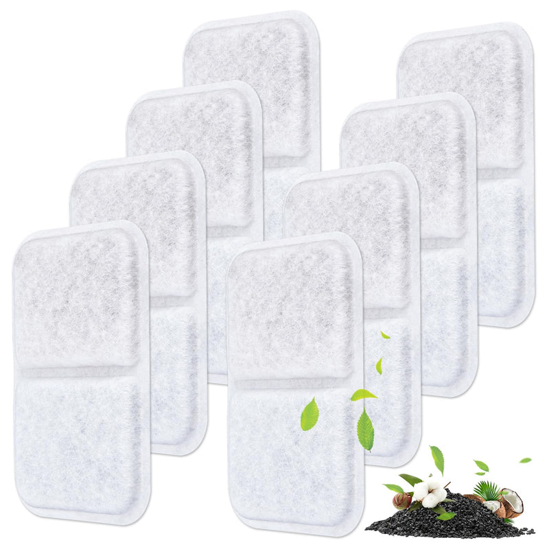MyfatBOSS 8 Pack Cat Litter Box Filters Replacement, Filter for Catit Airsift Jumbo Hooded Cat Litter, Litter Box Filter, Air Purifier Pad for Catit