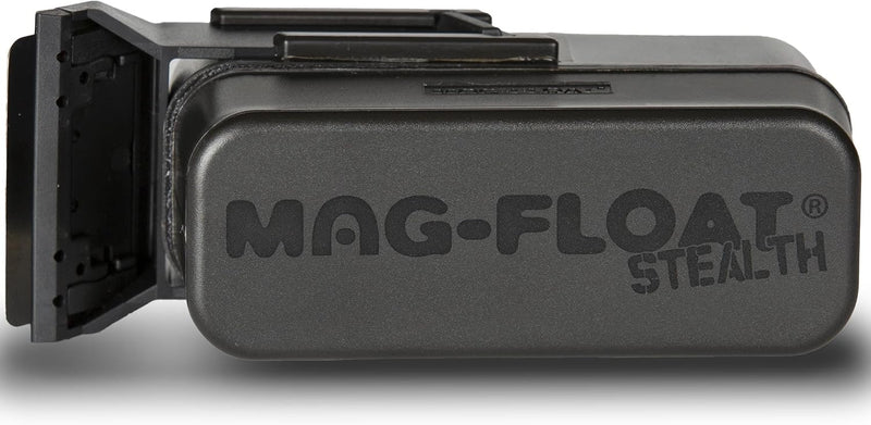 Mag-Float Medium Black Stealth Glass Magnet Aquarium Scraper Cleaner with Blade - Floating Magfloat Magnetic Cleaning To