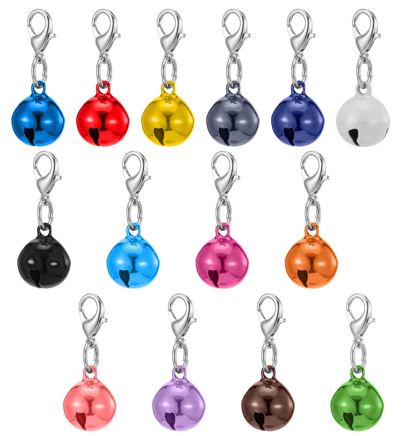 Thrymme 14 Pcs Bell for Collar, Mini Pet Bells, Lightweight Loud Bells for DIY Pet Collar Decoration, Dog Cat Collar Accessories for Daily Wear and Outdoor Tracking