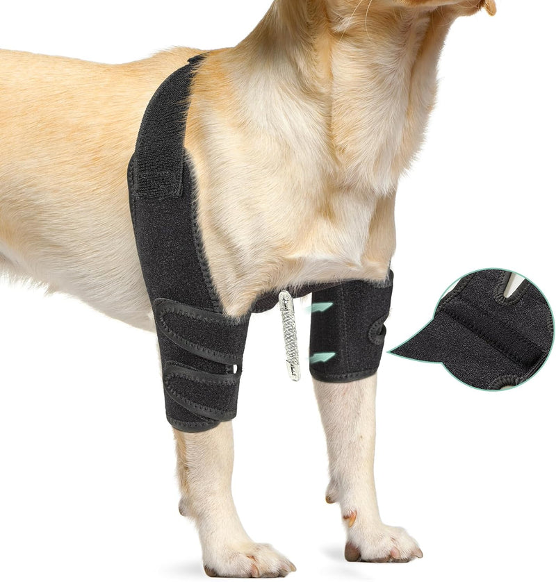 Dog Elbow Brace with Metal Splint,Hygroma Elbow Protector Pads for Dogs Shoulder Callus, Arthritis, Dysplasia, Dislocati