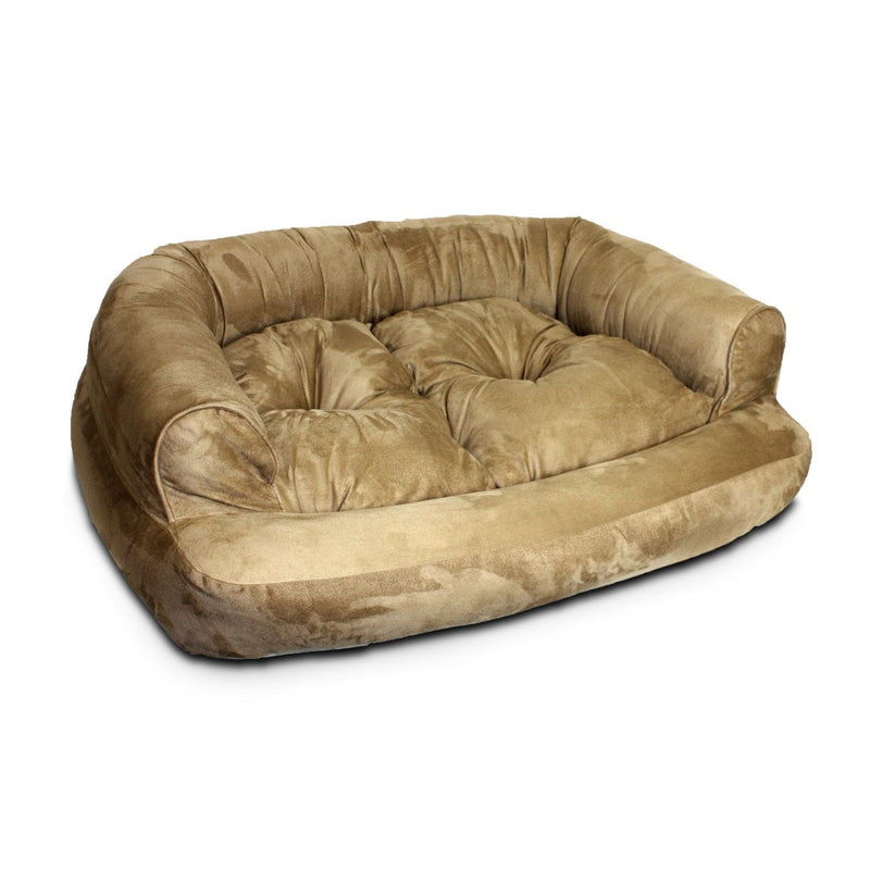 Snoozer Overstuffed Luxury Pet Sofa, X-Large, Camel