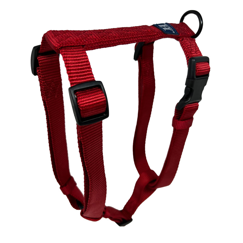 Hamilton Adjustable Comfort Nylon Dog Harness, Red, 5/8