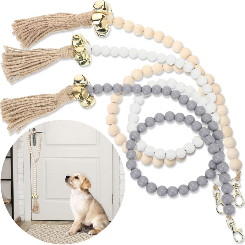 Patelai 3 Pcs Dog Training Bells for Potty, Dog Bell to Go Outside