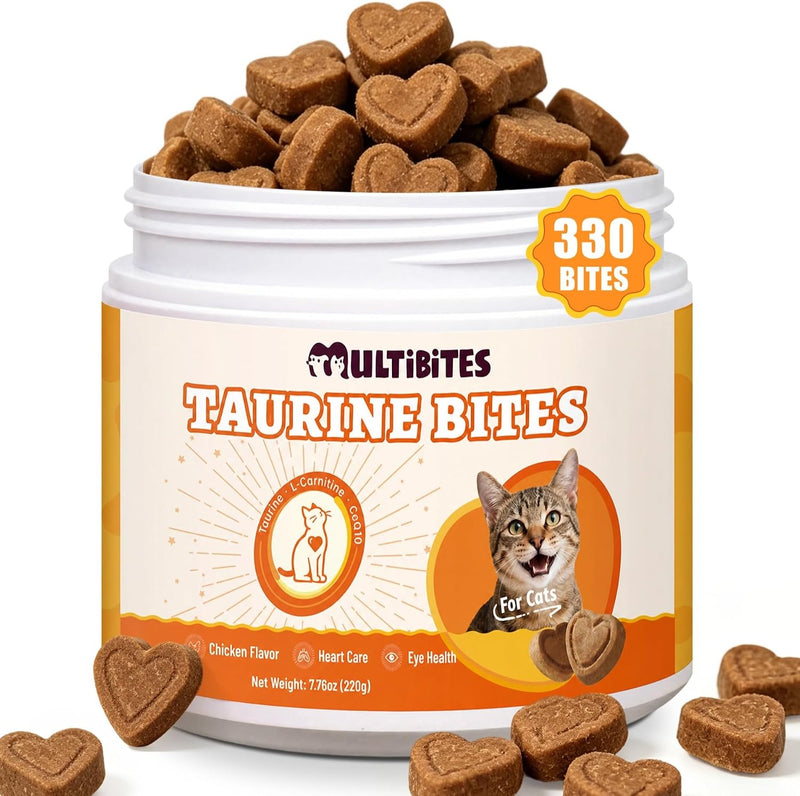 Taurine for Cats with Vitamins, CoQ10 & L-Carnitine - 330 Ct