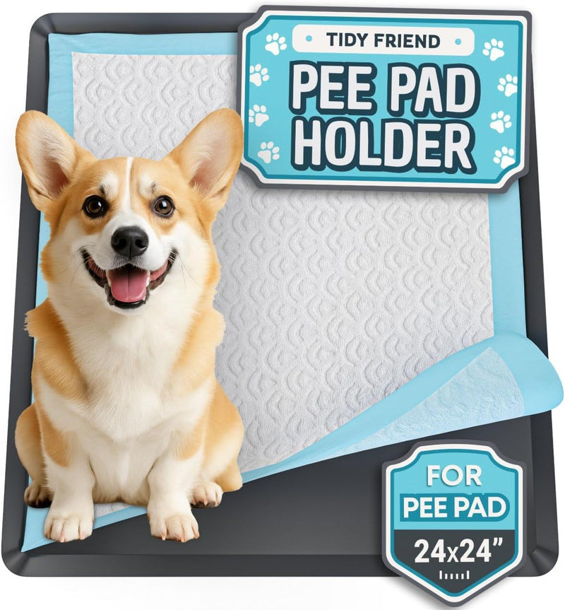 Dog Pee Pad Holder - Fits Up to 24” x 24” Pee Pad
