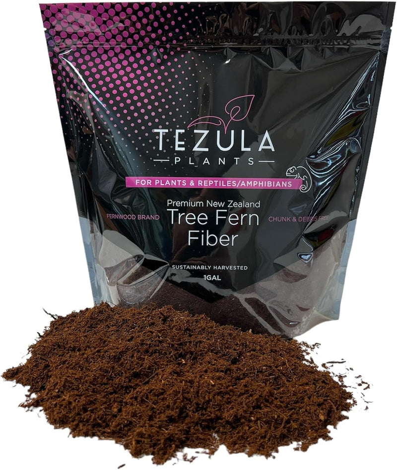 Premium New Zealand Tree Fern Fiber (Debris Free) Growing Medium and Reptile Substrate- Natural, Organic, Long Lasting |