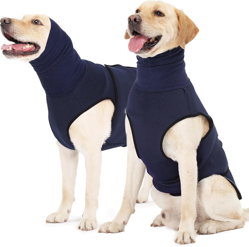 ROZKITCH Breathable Dog Anxiety Jacket, Soft Pet Calming Vest for Fireworks Travel Storms with Adjustable Fit & Ear Prot