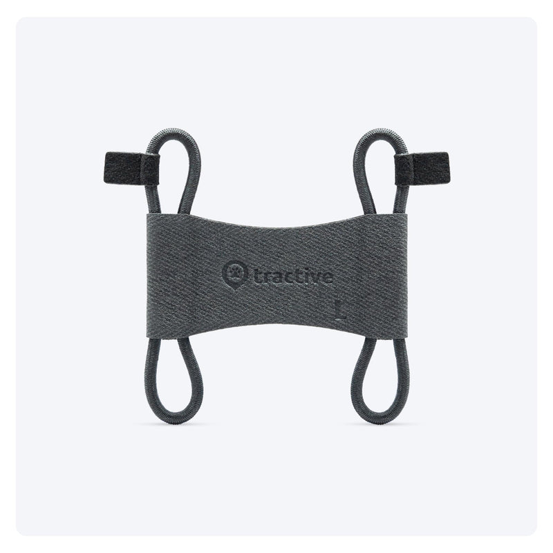 Tractive Fabric Clip Mount x2 for Tractive Dog 6 GPS Tracker (Black) - Large