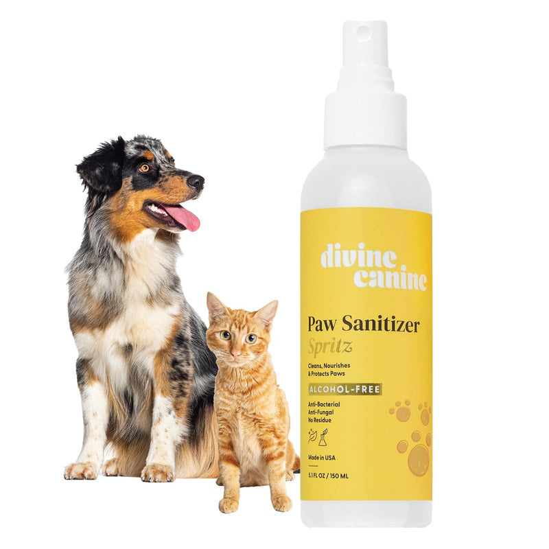Dog Paw Cleaner - 5.1 Fl Oz of Alcohol Free Paw Cleansing Spray - Made with Aloe, Copaiba Oil, and Lemongrass Oil to Nourish and Clean Paws - Made in the USA