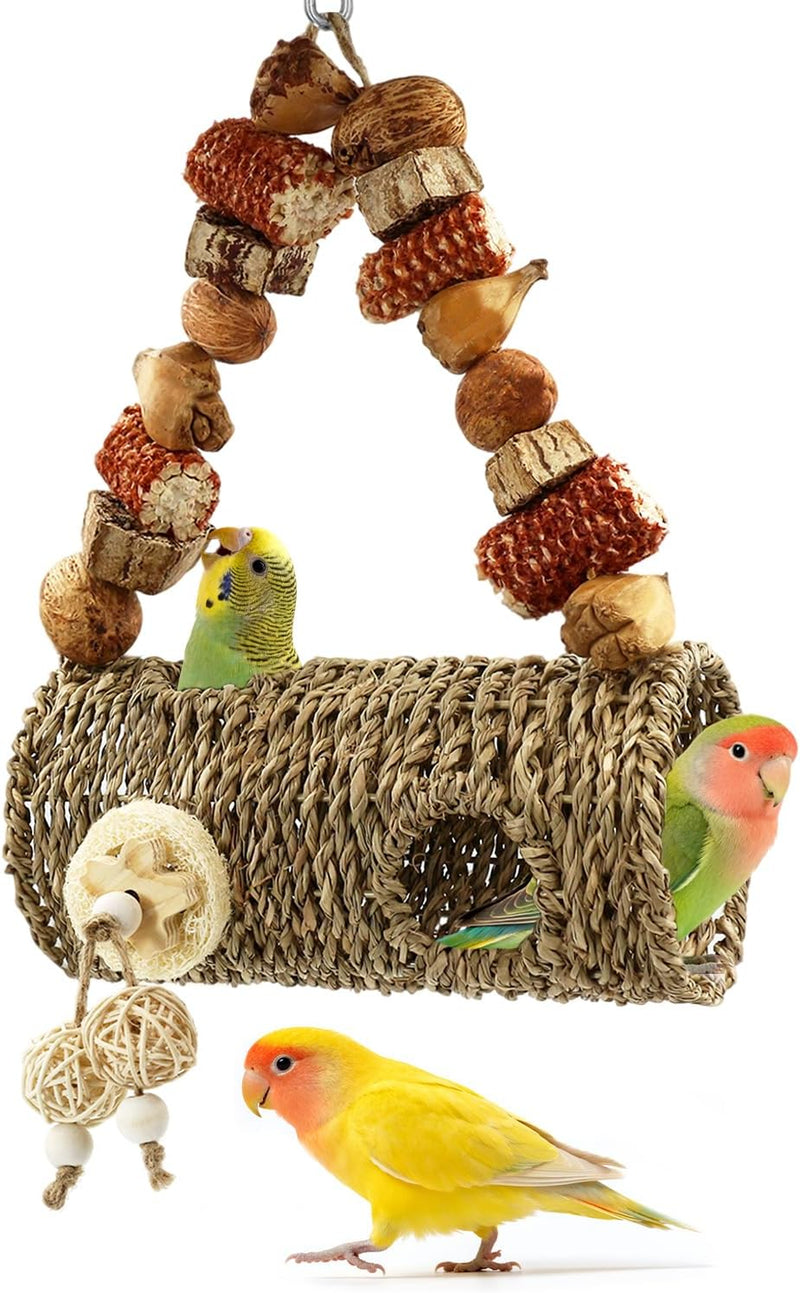 Bird Tunnel for Cage with Chew Toys, Only for Small-Sized Bird