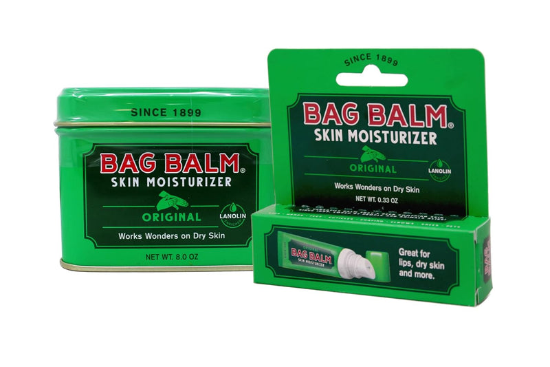 Bag Balm Skin Moisturizer Kit - Original Formula for Dry Skin, Hands, Feet, Lips, Cuticles, Elbows, Heels, Chafing, Pets