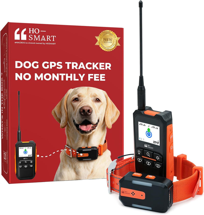 Dog GPS Tracker No Subscription, Off-Grid, Up to 3 Mile Long Range