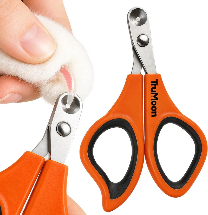 Trumoon Cat Nail Clipper with Circular Hole Safety Guard for Indoor Cat