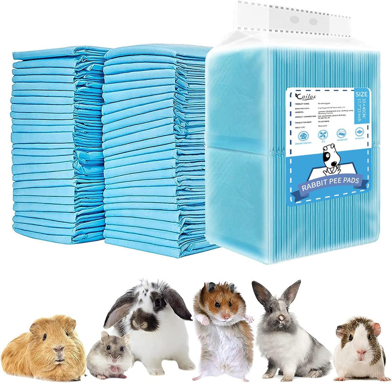 Rabbit Pee Pads Bunny Toilet/Potty Training Pad Super Absorbent Cage Liner