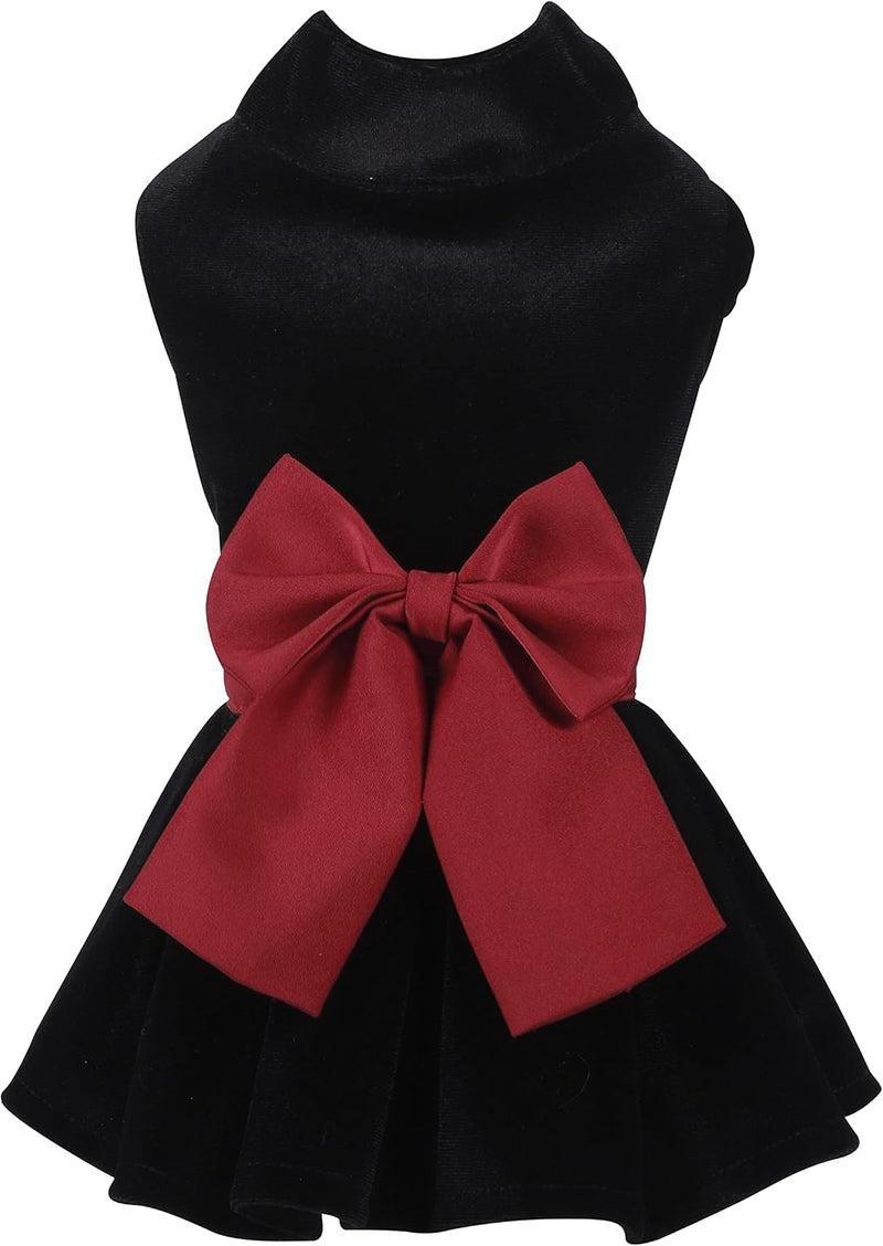 Pet Dresses for Small Dogs Cats Girl, Cute Princess Bowknot Dress Puppy Shirt All Weather Skirt Clothes Cat Apparel for