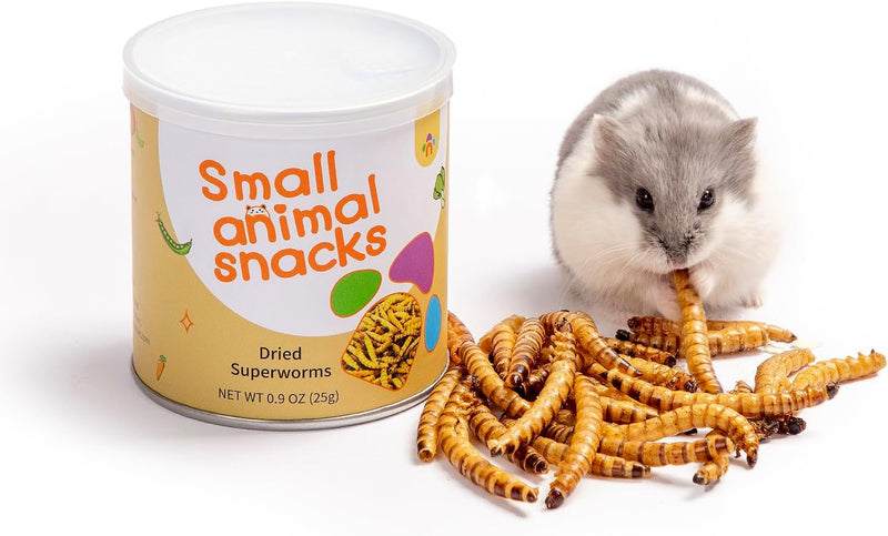 Niteangel Small Animal Snack & Treats - Dried Worms & No Additive