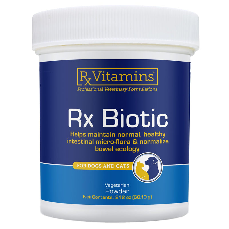 Rx Vitamins Rx Biotic - Probiotic Powder for Dogs and Cats - Cat Digestive Support & Probiotic for Dogs Gut Health - Dog Probiotics for Digestive Health - 2.12oz