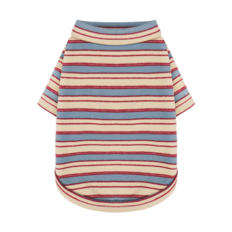 Stylish Striped Block Dog Shirt, Comfortable, Breathable, and Wrinkle-Resistant. Perfect Apparel for Small, Medium, & Large Dogs, a Must-Have for Pet Lovers M