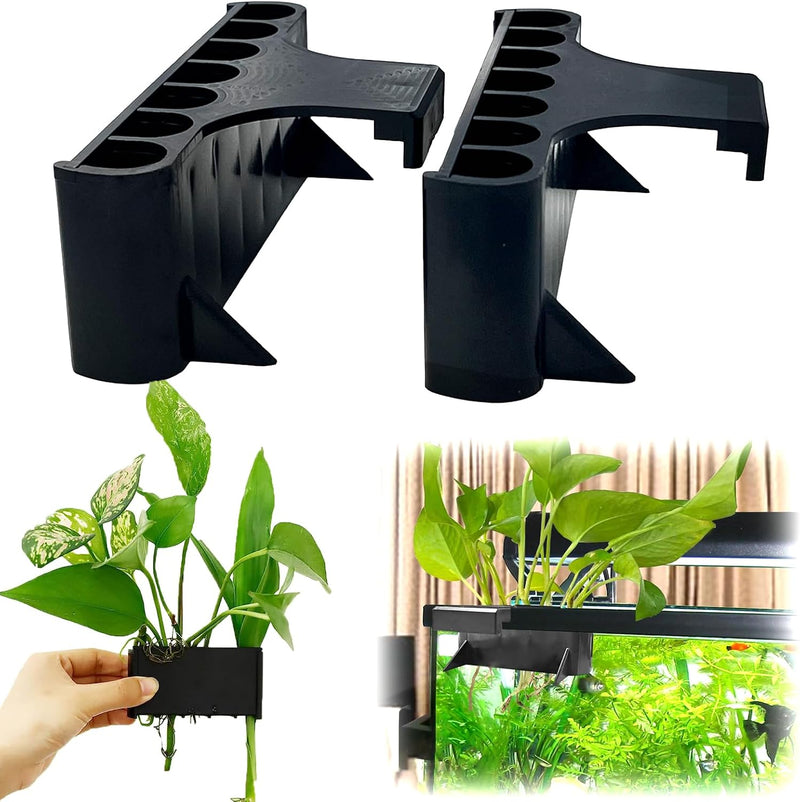2PC 7 Holes Upgraded Aquarium Plant Holder, Aquatic Plants Cup for Tank