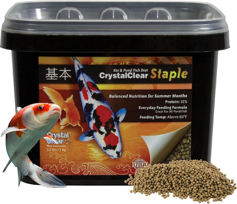 CrystalClear Staple Pond Fish Food for Koi & Goldfish, 2.2 Pound Bag