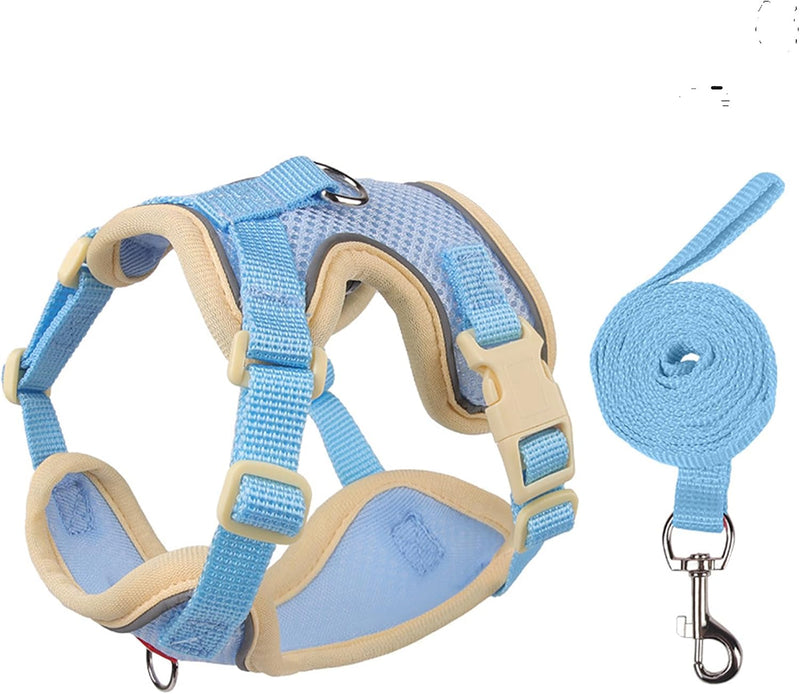 Cat Harness and Leash Set for Walking – Escape-Proof Reflective Vest for Cats and Small Dogs, Adjustable Soft Air Mesh w
