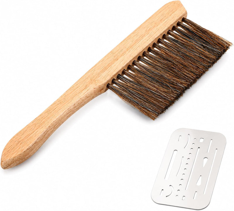 Drafting Brush 10'' Soft Horsehair Brush Wooden Handle Dust Brushes