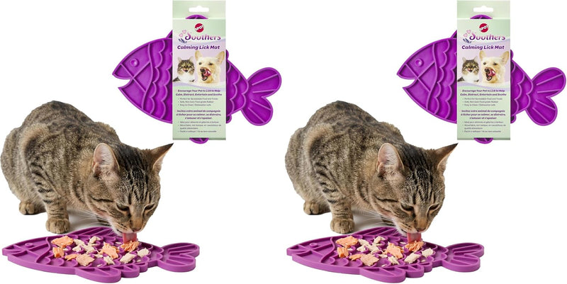 SPOT Soother Lick Mat-Licking Mat for Cats, Kittens, Medium and Large Dogs and Puppies, Food Grade Rubber, Anxiety Relie