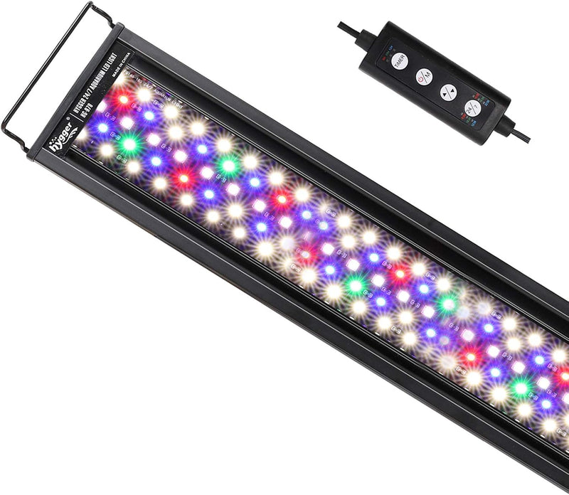 hygger Advanced LED Aquarium Light with Timer, 24/7 Lighting Cycle & DIY Mode, Full Spectrum Fish Tank Light for 48-54 i