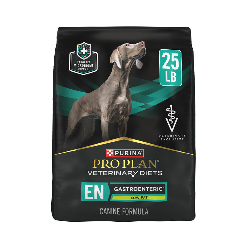 Pro Plan Veterinary Diets Purina EN Gastroenteric Low Fat Canine Formula Dog Food Dry Recipe - 25 lb. Bag