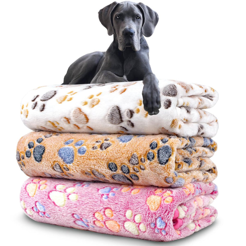 Dog Blankets for Medium Large Dogs, 3 Pack Dog Blanket Washable 41